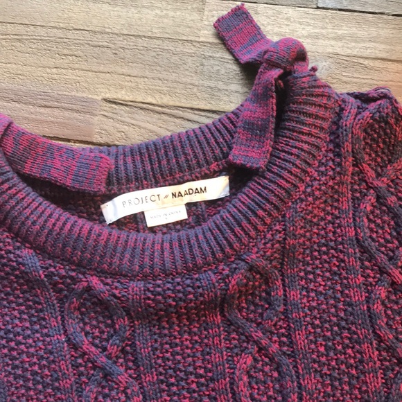 Project Naadam Ladies Cold Shoulder Sweater- NWOT - Picture 4 of 8